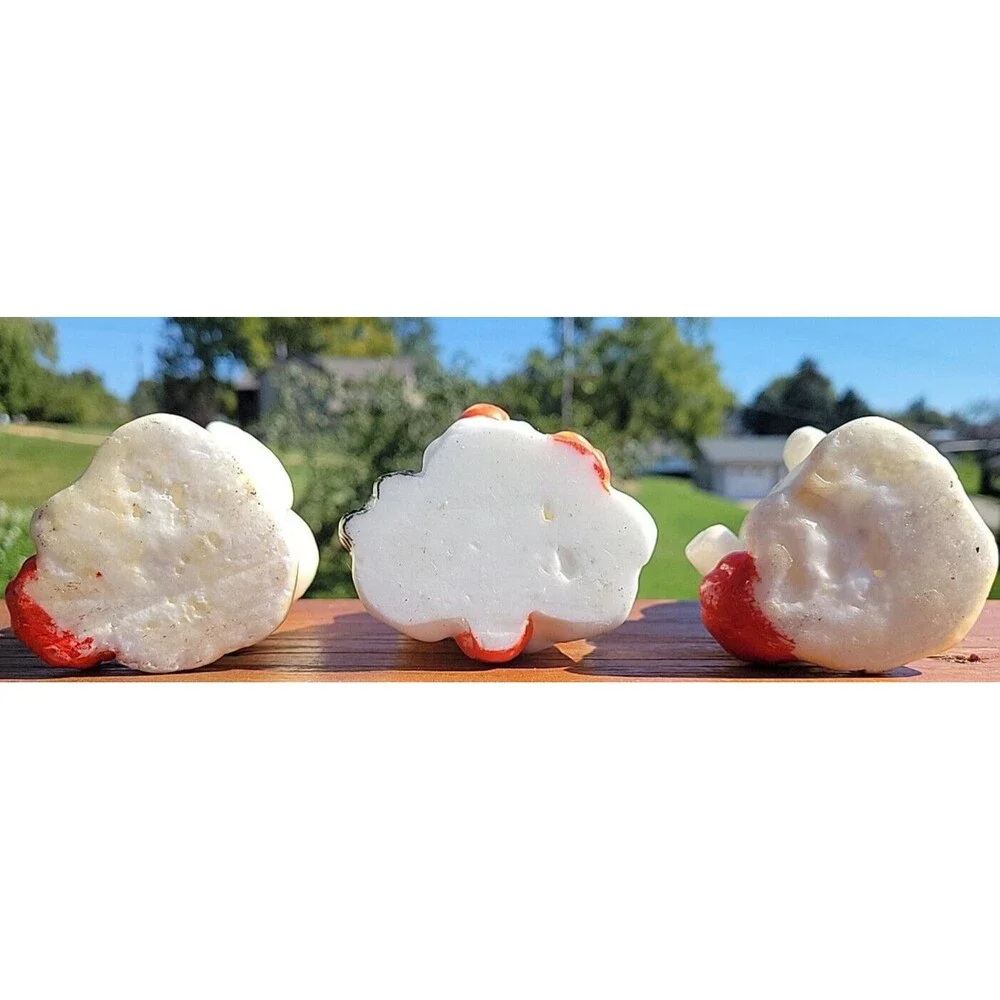 Lot of 3 Vintage Ghost Candles Glow in the Dark Family Ghost Jack O Lantern